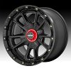 KMC KM100 Sync Satin Black Custom Truck Wheels 8